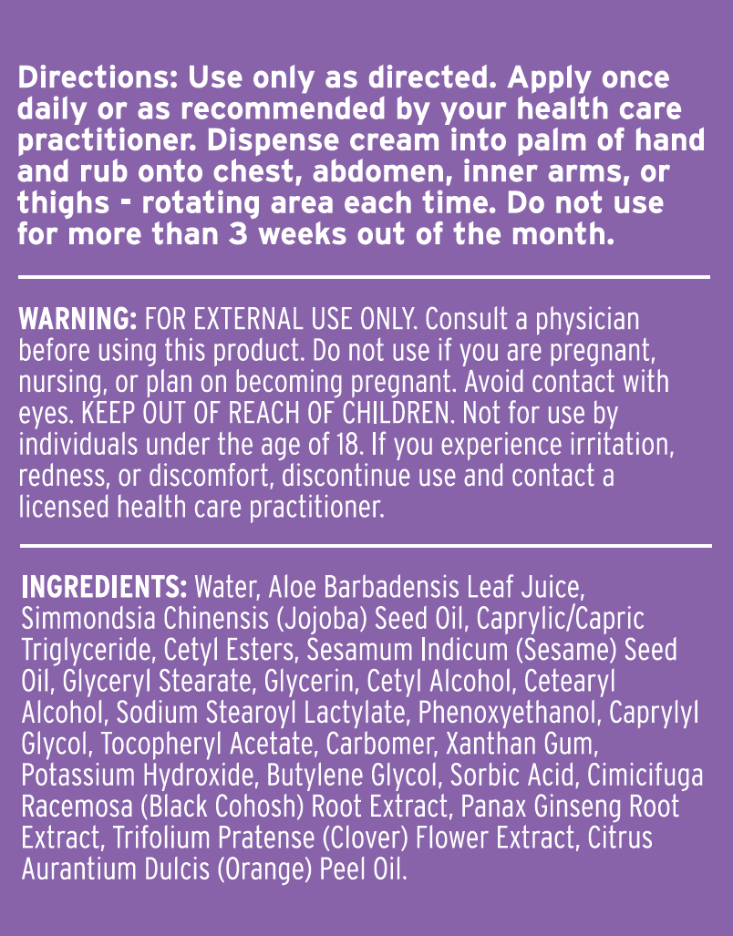 Phytoestrogen Body Cream